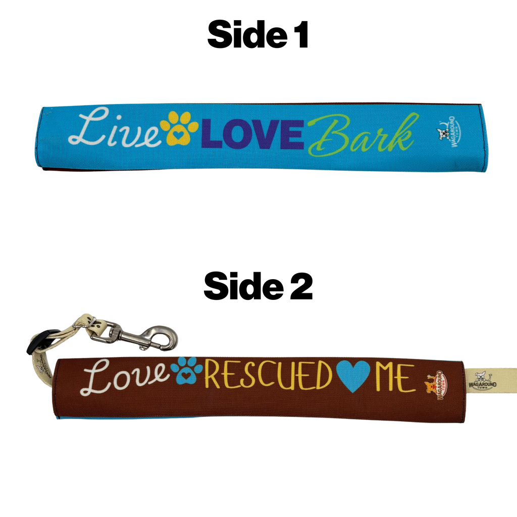 Live Love Bark- Leash Cover Wag Around Town