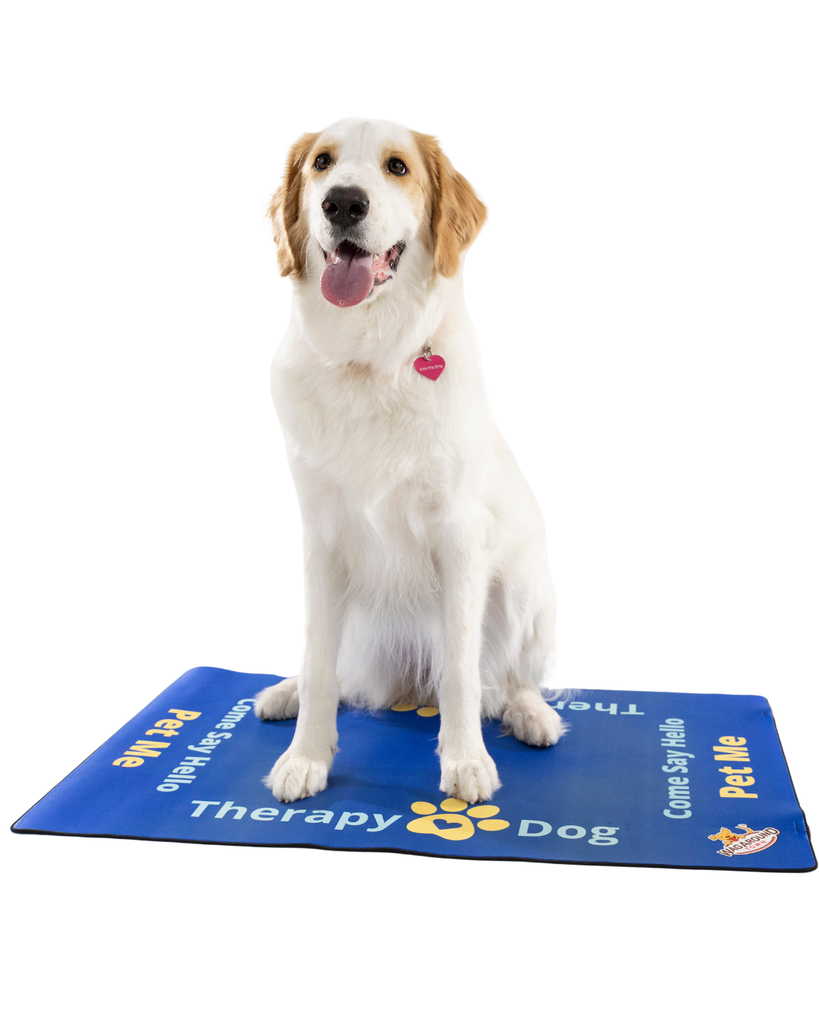 Therapy Dog Travel Mat- Therapy Dog Settle Mat Wag Around Town