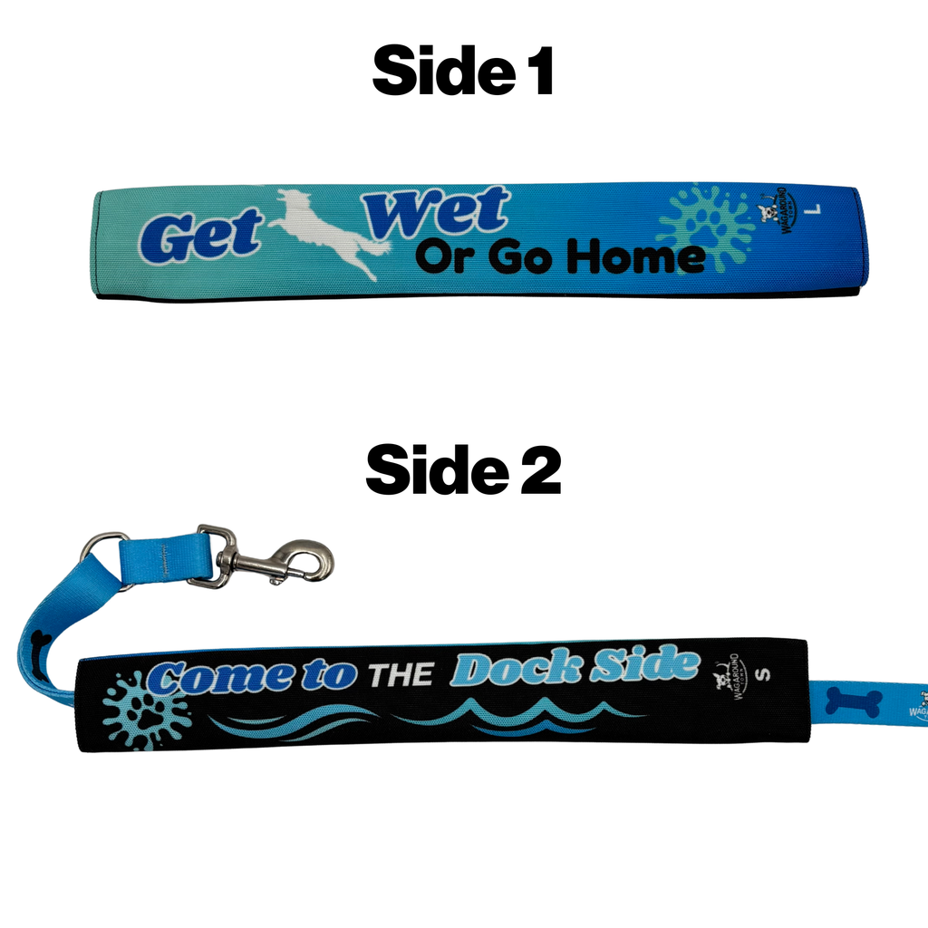 Dock Diving Dog- Leash Cover Wag Around Town