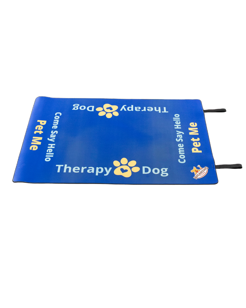 Therapy Dog Travel Mat- Therapy Dog Settle Mat Wag Around Town