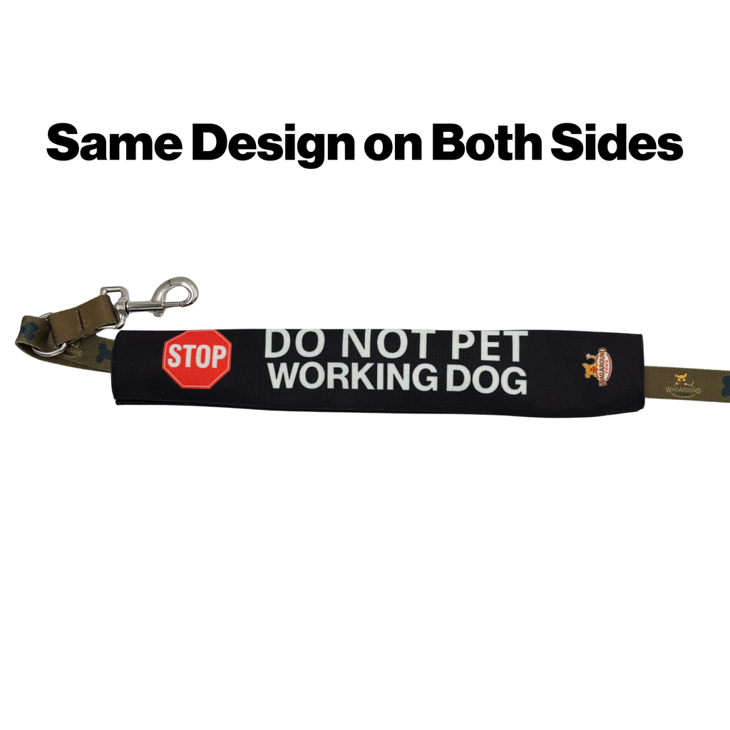 Service/Working Dog- Leash Cover Wag Around Town
