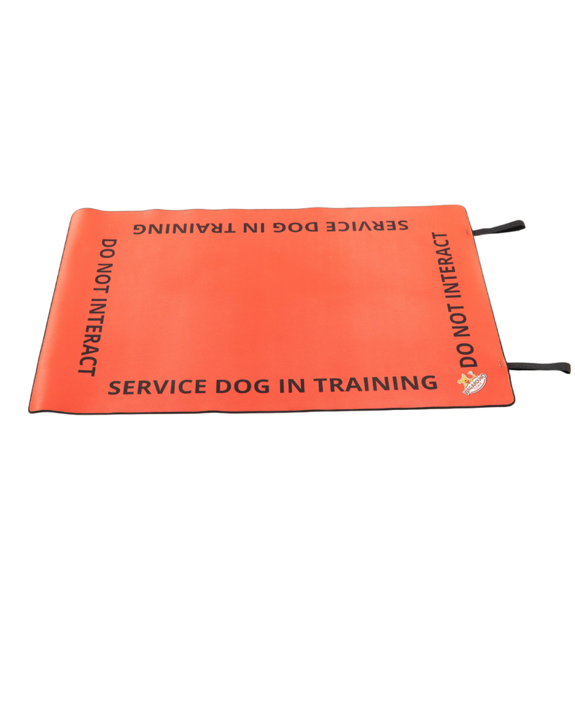 Service Dog/ Working Dog In Training Travel Mat- Service Dog In Training Settle Mat Wag Around Town