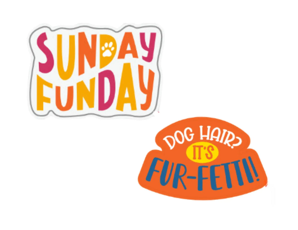 Wag-Witty Dog Bandana Charmdana- Sunday Funday/ Funfetti Wag Around Town