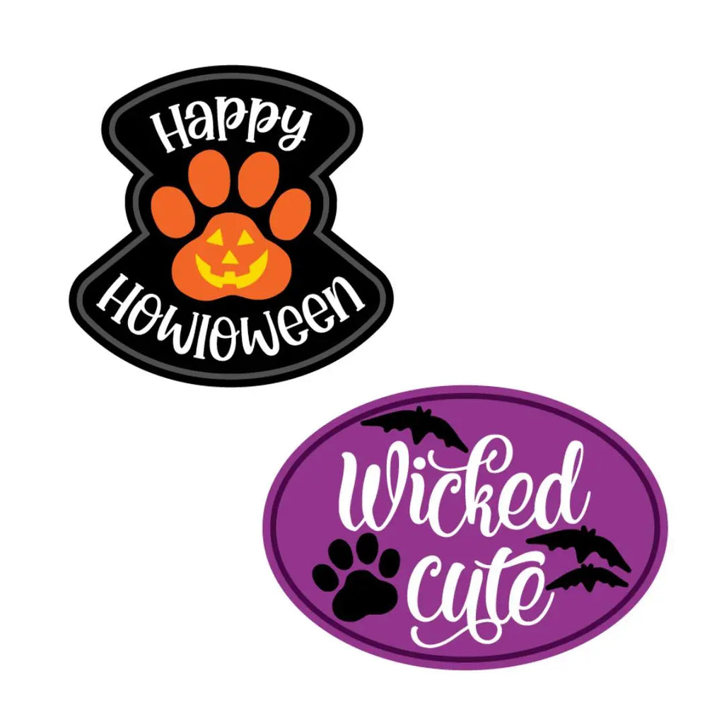 Wag-Witty Dog Bandana Charms!- Happy Howloween/Wicked Cute Wag Around Town