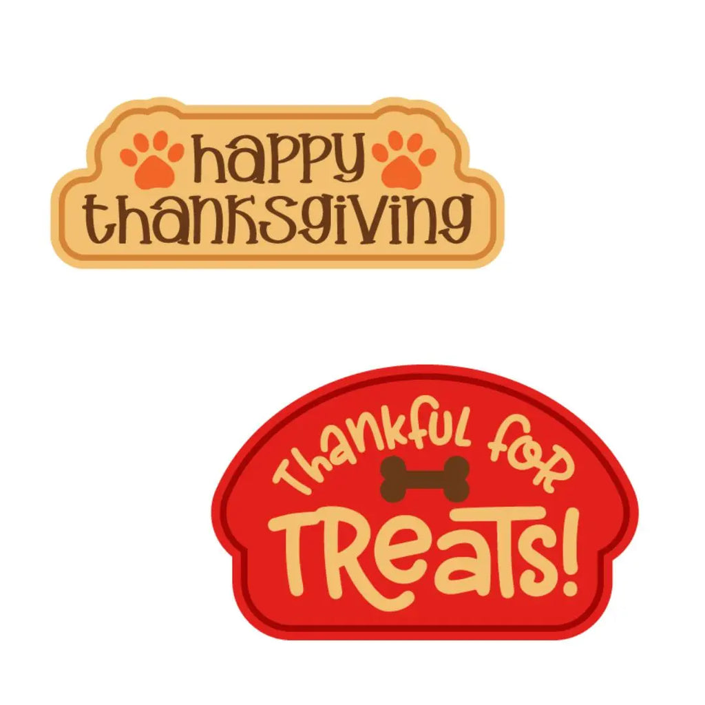 Wag-Witty Dog Bandana Charms!- Happy Thanksgiving/ Thankful For Treats PRELAUNCH - Wag Around Town