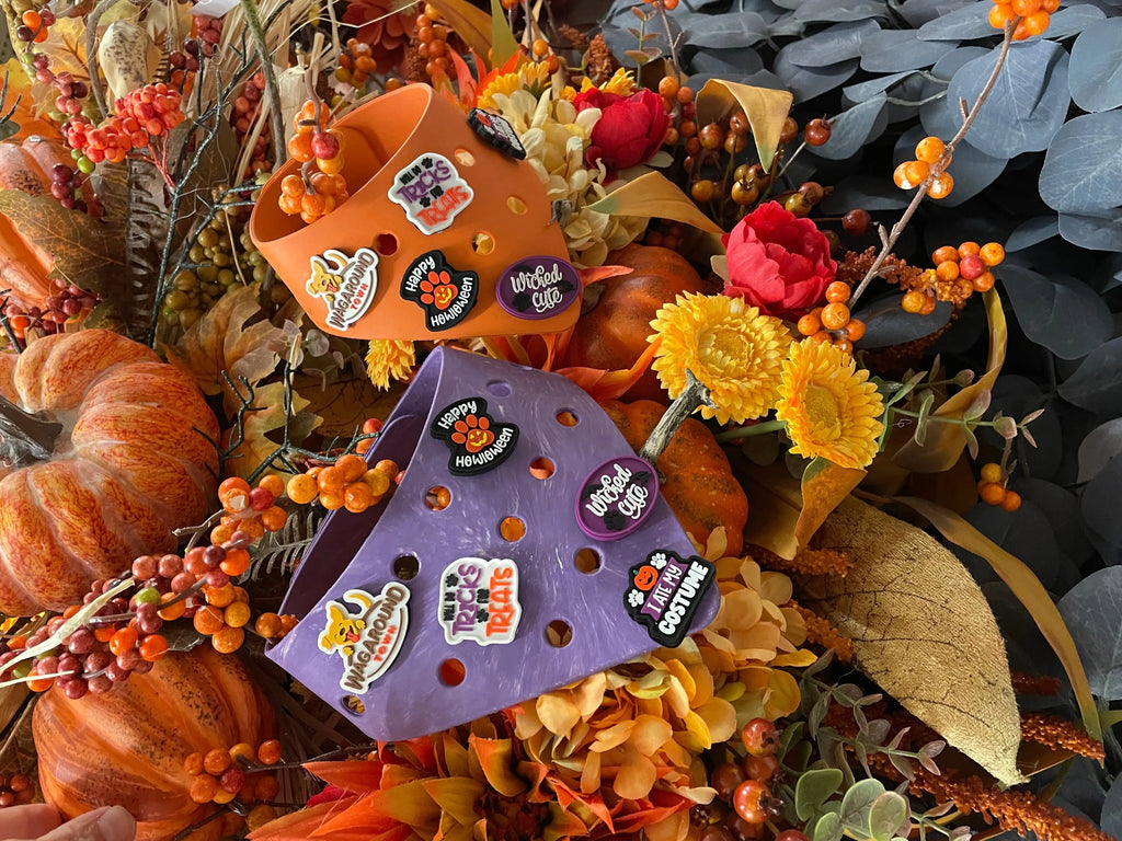 Wag-Witty Dog Bandana Charms!- Happy Howloween/Wicked Cute Wag Around Town