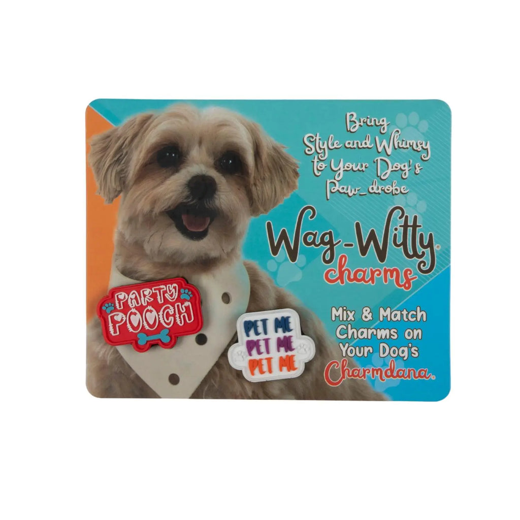 Wag-Witty Dog Bandana Charms!-Pet Me/ Party Pooch Wag Around Town