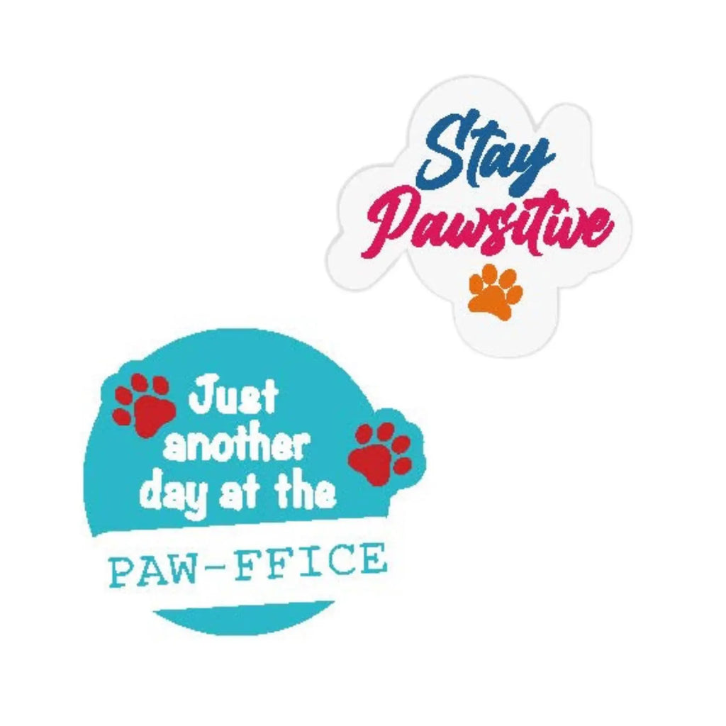 Wag-Witty Dog Bandana Charms!- Stay Pawsitive/Pawoffice Wag Around Town