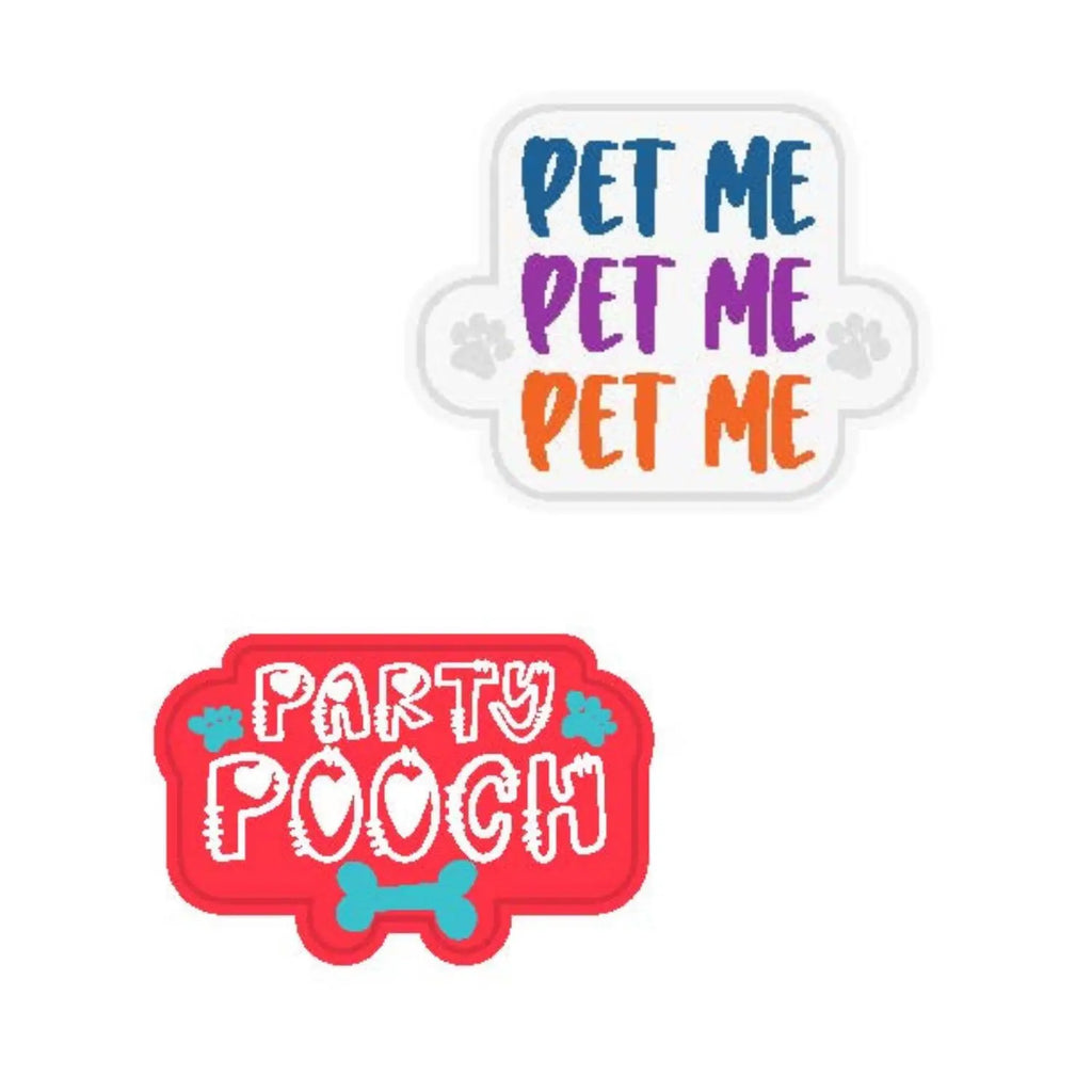 Wag-Witty Dog Bandana Charms!-Pet Me/ Party Pooch Wag Around Town