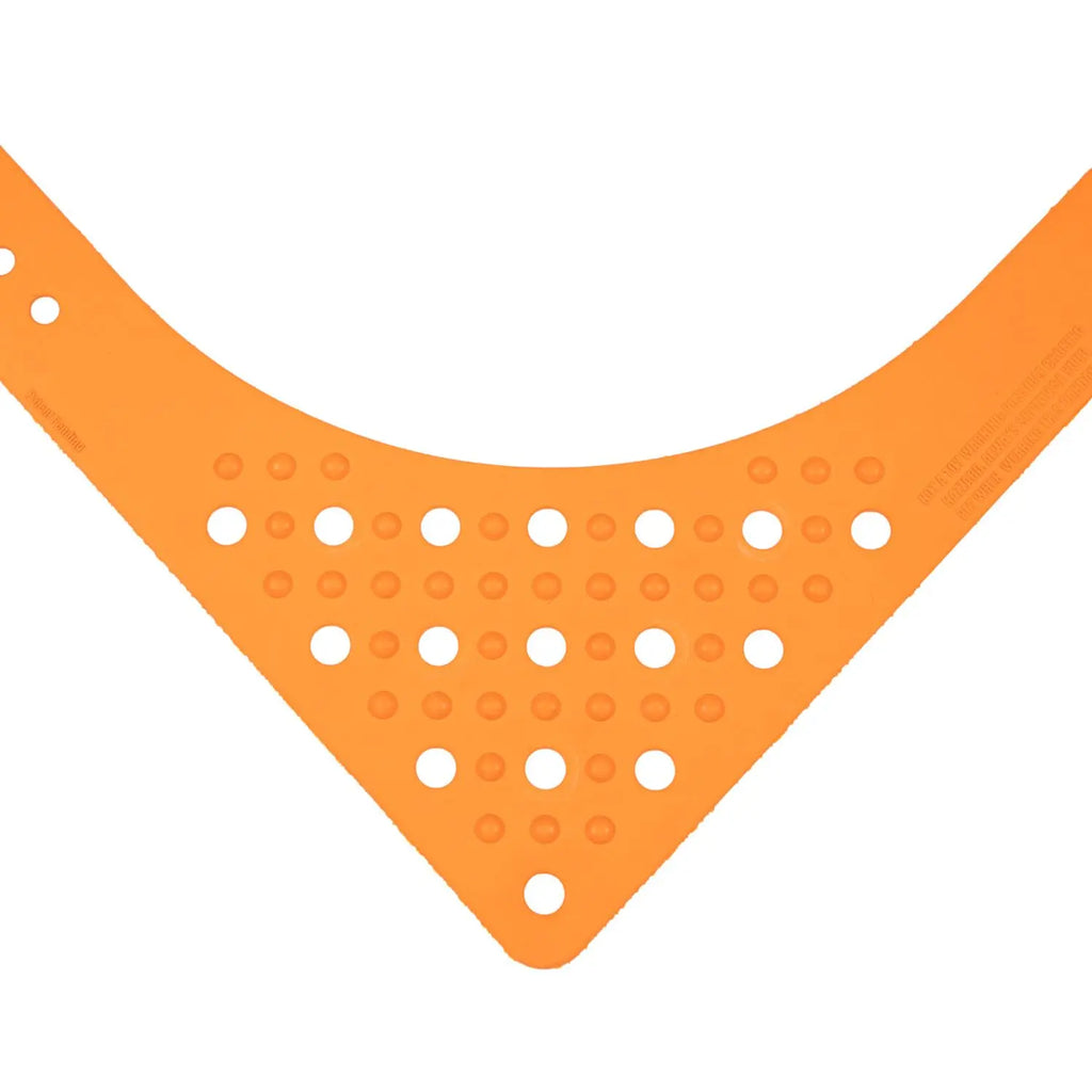 Charmdana-  Light Weight- Orange - Rubber Dog Bandana with Charms! Wag Around Town